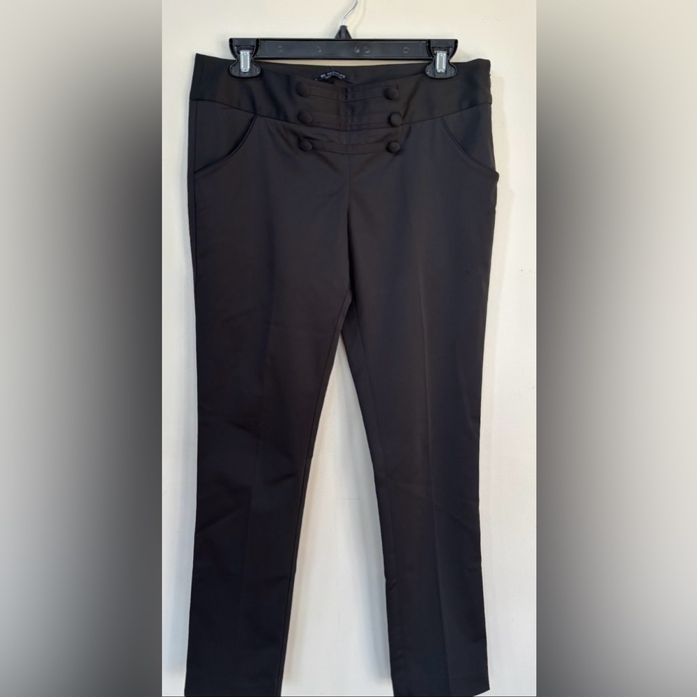 Be Seduced Black Tuxedo Style Trousers